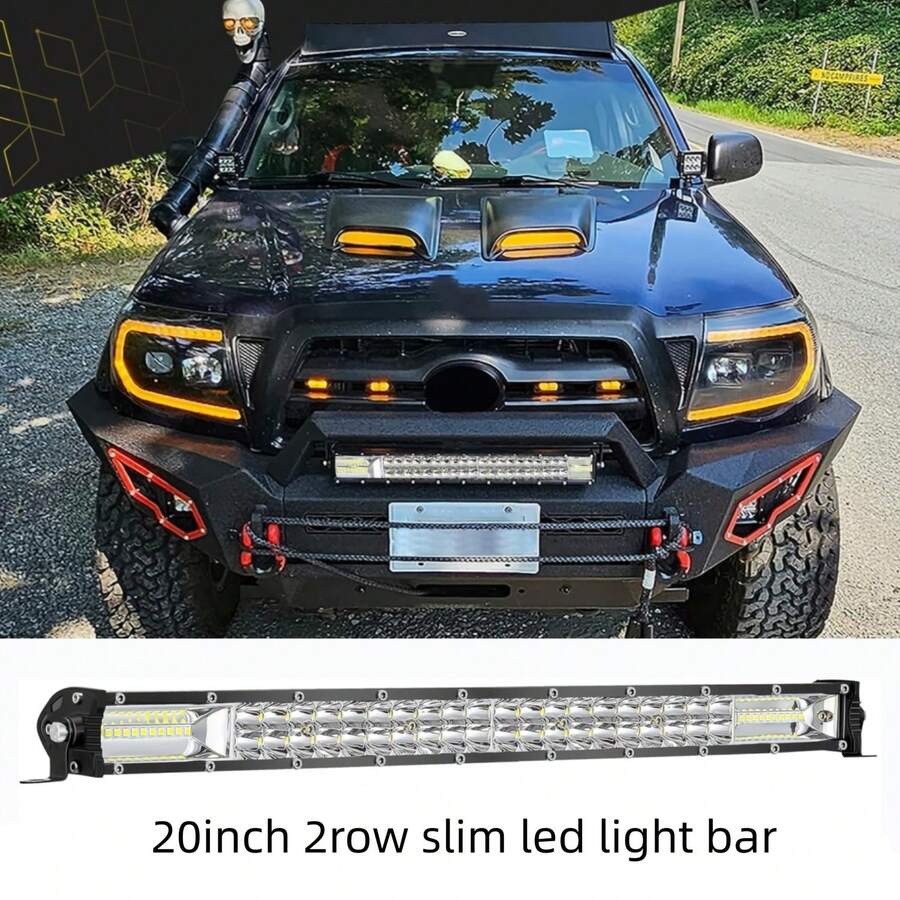 20-Inch Ultra-Thin LED Light Bar, 2-Row LED Work Light, LED Spot Light, Off-Road LED Light - 20inch 2row Slim Led Light Bar - View 1