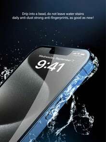 Bộ 3 miếng dán màn hình khung điện thoại tương thích với iPhone 17/17Pro/17Air/17Promax/16Plus/15/14Pro/13/12, chống rơi, chống trầy xước, chống trượt, chống bám vân tay, bảo vệ toàn diện khung viền, thích hợp sử dụng hàng ngày, văn phòng, nhà. Phụ kiện điện thoại chống nước, chống sốc, chống trầy xước. - Trong sáng - Xem 9