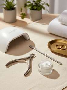 2pcs Stainless Steel Nail Clipper And Pusher Set, Nail Trimming And Nail Care Tools, Can Remove Nail Polish, Stainless Steel Material, Waterproof, Manicure Supplies, Manicure Tools, Manicure Art Tools, Back To School Season, Manicure, Nail Pressing Tools, Pedicure And Manicure Tools - Multicolor - View 3