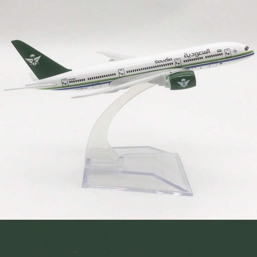 沙特航空飞机模型，合金飞机模型 747 777，卡塔尔、沙特阿拉伯、新西兰、英国、西班牙、韩国、越南、新加坡、巴基斯坦、瑞士、意大利、日本装饰品，桌面摆件，礼品，生日礼物，节日礼物，创意