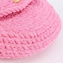 A Woven Cotton Rope Bag With Tassels, A Casual Shoulder Bag For Beach Holidays, A Simple And Versatile, Dumpling-Shaped Women's Bag. - 白色 - 查看 2