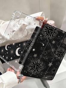 这款日月星辰图案平板电脑保护套兼容 MacBook Air 11 英寸 M3 2025 / M2 2024、第五代 MacBook Air 2022、(A16) 11 英寸第十一代 2025，也兼容三星 Galaxy Tab 和 Kindle Paperwhite 第十二代 2024。透明背壳，时尚图案保护套，支持自动睡眠/唤醒功能，配备气囊保护，适合作为礼物或办公用品。 - 彩色 - 查看 2