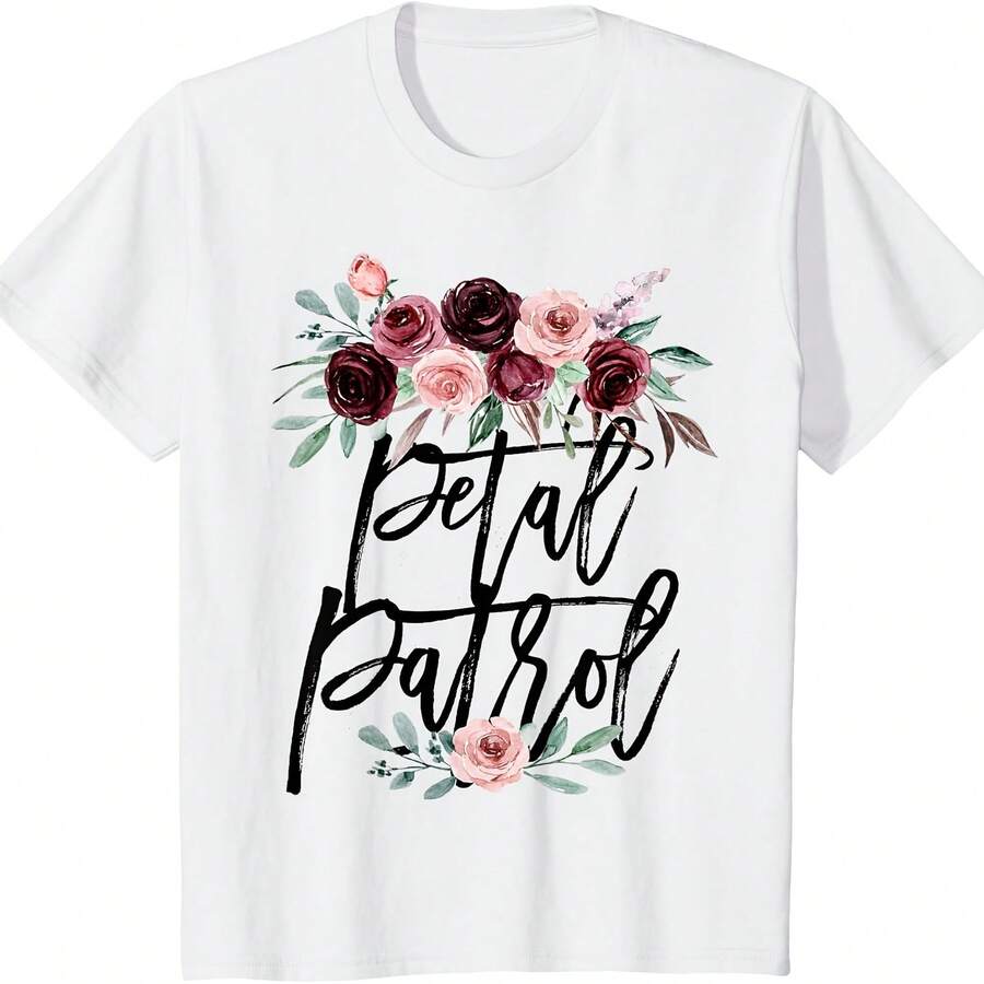 Camiseta floral Petal Patrol para propuesta de novia para niñas pequeñas - Blanco 5 - Ver 1