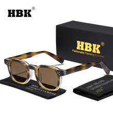 Kính râm nam HBK phong cách retro, thiết kế PC+PC, gọng vuông tối giản cổ điển, phụ kiện đeo hàng ngày, unisex, quà tặng chụp ảnh và quà tặng ngày lễ. - K39769 - Xem 19