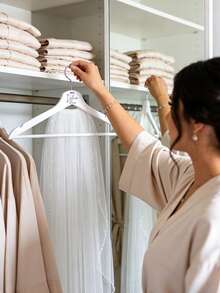 1pc Custom Bridal Hanger, Bride Hanger For Wedding Dress, Personalized Bride Hanger, Bride Gifts - Multicolor - View 5