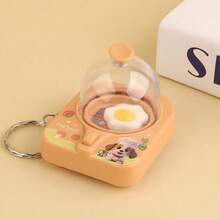 1pc 2026 Hot Selling Mini Creative Cute Flip Egg Machine Keychain, Frying Pan Stress Relief Toy, Bag Pendant Gift, Perfect For Holiday, Birthday, Interesting Gift - Multicolor - View 16