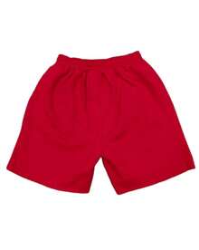 Sp5der Waist Elastic Casual Workout Athletic Gym Summer Y2k Shorts - Đỏ - Xem 2