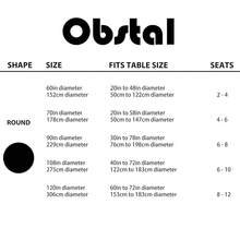 Obstal 210 GSM Round Gre1en Table Cloth - Oil-Proof Spill-Proof Waterproof Tablecloth, Christmas Decorations Fabric Table Cover Protector For Holiday Party (Gre1en, 70 Inch Diameter) - 格林 - 查看 6