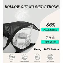 Set Of 5 Women's T-Back Lace Hollow Out G-String Thongs Sexy Low Waist Panties Intimate Underwear Ladies Lingerie - Bộ 5 cái - Xem 4
