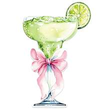 4ft Large Martini Bow Cardboard A Tini Bit Older Birthday Cutout Stand Gre1en Margarita Backdrop Decorations For Women Coquette Bachelorette Bridal Shower Party Decor - 綠粉 - 查看 10