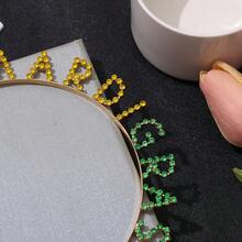 Happy Birthday Party Celebration Rhinestone & Tassel Headband For Women - Multicolor - View 4