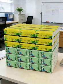 1/2/10Pcs Soft Portable Facial Tissues, Large & Small Packs Multi-Size Optional, For Home, Office, Restaurant & Travel - Multicolor - View 2