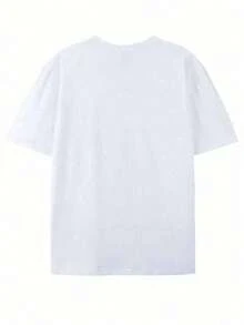 Disney Authorized-Car Story, 11 Disney Official Authorized Lightning Sally Men's T-Shirts-Lightning McQueen Racing Logo And Sally Back Printing, Suitable For Movie Fans, Theme Parties And Leisure Wear Short Sleeves In Summer. - trắng - Xem 2