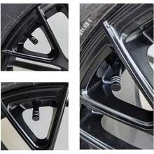 Tapas de válvula de neumático de coche, cubiertas de vástago de llanta de aleación de aluminio, tapas de vástagos de válvula impermeables Airdust para motocicletas, camiones y bicicletas CKHN - 4 piezas - morado - Ver 6