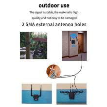 H927 Industrial Grade 4G Router 150Mbps LTE CAT4 SIM Card With External Antenna Support 10 Wifi Users-EU - Black 1pc - View 9