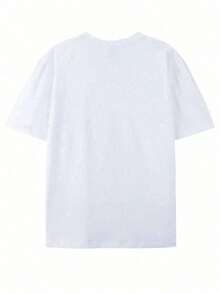 Disney Authorized-Men's Cotton Short Sleeves, Officially Authorized Disney Men's Winnie The Pooh T-Shirt-Winnie The Pooh T-Shirt, Disney Family Birthday T-Shirt, Short-Sleeved Round Neck Summer Casual T-Shirt, Breathable And Light, Suitable For Theme Activities, Parties, Casual Dress. - trắng - Xem 2