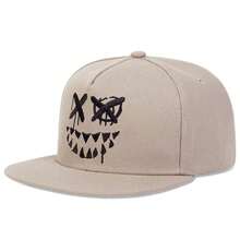 1顶男士刺绣笑脸牙齿图案棒球帽，街头嘻哈时尚休闲帽，适合春季、秋季、旅行、海滩穿着。 - 彩色 - 查看 13