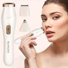 3-In-1 Rechargeable Electric Razor For Women - Painless Hair Removal Trimmer Set For Face, Eyebrow, Nose, Body, Legs & Bikini Area, Portable Grooming Kit Holiday Gift(150mAH) - Multicolor - View 10