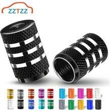 Tapas de válvula de neumático de coche, cubiertas de vástago de llanta de aleación de aluminio, tapas de vástagos de válvula impermeables Airdust para motocicletas, camiones y bicicletas CKHN - 4 piezas - morado - Ver 1