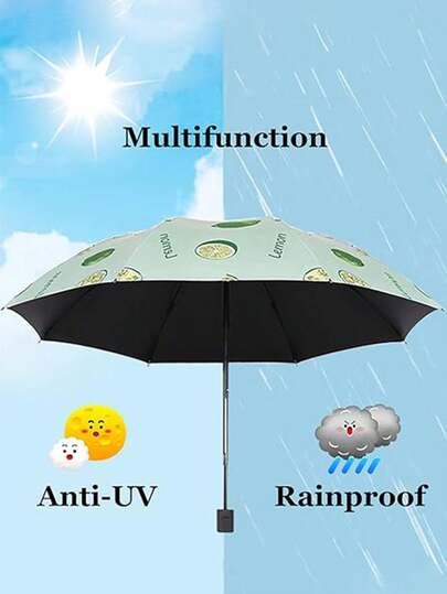 Fashionable UV Protection Umbrella, Manual Folding Umbrella, Distinctive Waterproof Umbrella - Iron Frame, Easy To Clean In Rainy Days, Easy To Clean Sun Umbrella, Spring Summer Picks, Brides Maid Gifts, Room, Bedroom Decor, Bedroom Decor, Beach, Travel, For Men, For Women, Vacation,Beach,Summer,Vacation,Holiday,Travel Essential,Going Out Tops,Household Items,Kitchen Decor,Household Items,Cute Stuff,Wedding,Y2k,Party