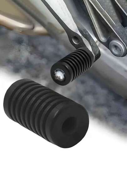 1个黑色ABS摩托车换挡旋钮保护套，防滑换挡杆套，摩托车改装配件