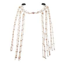 1pc Gold Beaded Chain Tassel Women Hair Chain, Jewelry Headpiece For Wedding, Beach, Holiday - Gold - View 5