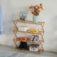 Rastrelliere per scarpe pieghevoli - Beige - Visualizzare 6