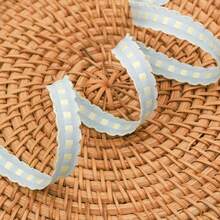 Cinta bordada con encaje y cuadros, accesorios hechos a mano para diademas con moños, ropa, zapatos, sombreros, embalaje de ramos - Multicolor - Ver 14