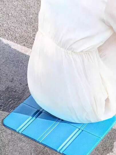 1 pieza Esterilla de picnic plegable y gruesa para exteriores, cojín de asiento portátil para camping, alfombra para el suelo, almohadilla plegable impermeable para el hogar, esterilla antihumedad