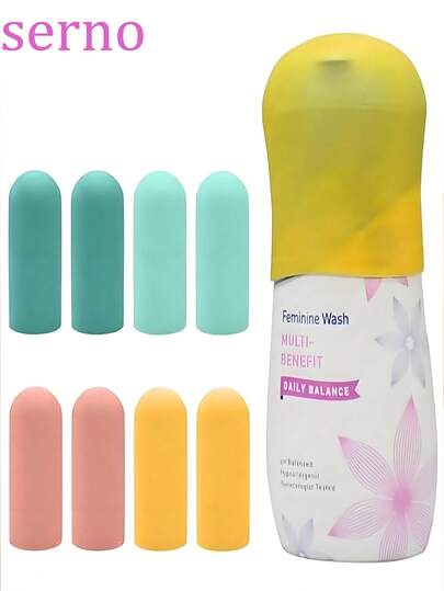 Silicone Anti-Leakage Bottle Caps, Silicone Bottle Cap Accessories, Travel Essentials, Toiletry Anti-Leakage Caps