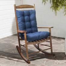 Indoor Outdoor Rocking Chair Cushions Pack Of 1, Patio Chair Cushion High Back Chair Seat Cushions For Garden Patio Furniture, Black - Grey - View 7