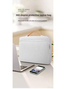 YKK Zipper Protective Sleeve For C9NZ Laptop, Tablet, Handbag - Light Grey - View 5