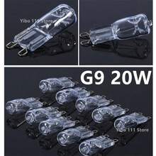 1/5/10 Uds G9 18W 20W 25W 40W 60W 230V bombillasógenas ecológicas cápsula bombillas de lámpara LED cuentas insertadas lámpara de cristal bombillaógena NAXB - 60 W - Ver 10