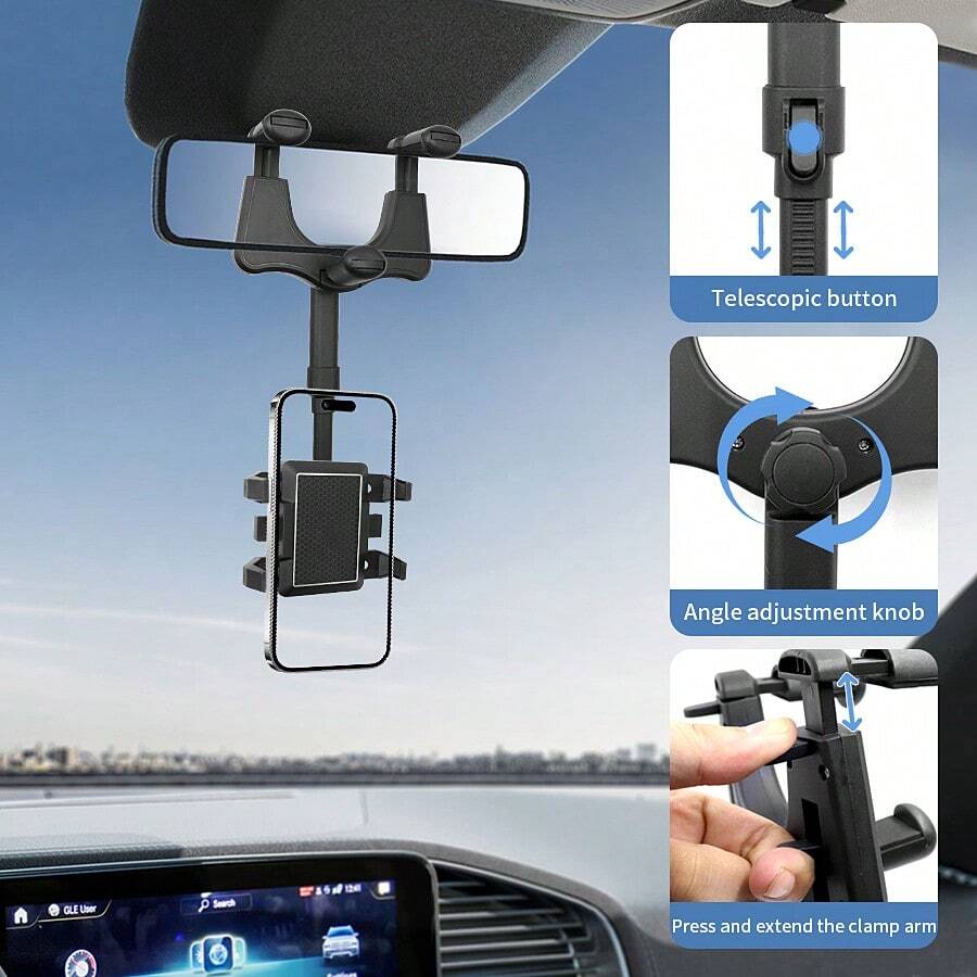 Auto-Handyhalterung mit AR-Navigationshalterung, drehbare Auto-Handyhalterung für Dashcam - 936 - Übersicht 1