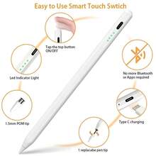 通用觸控筆，相容 Android、iOS、Windows 電容式觸控螢幕，Apple Pencil - 彩色 - 查看 10