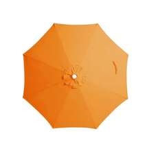9 Ft Patio Umbrella Replacement Canopy For 8 Ribs, Table Market Yard Umbrella Replacement Top Cover-Sun Orange (Canopy Only) - 太陽橙 - 查看 1