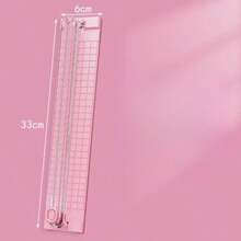 1/5pcs A4/A3 Paper Cutter, Portable Plastic Paper Trimmer, Mini Photo Cutting Tool, Manual Desktop Slide Cutting Blade, Back To School, School Supplies - Multicolor - View 4