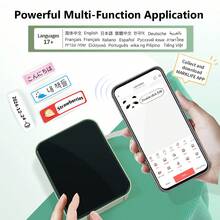 Marklife P15 M1 便携式迷你标签打印机，自粘标签热敏打印机，贴纸打印机，口袋型无墨蓝牙标签打印机，粘性标签打印机 - 彩色 - 查看 5