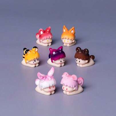 微景观创意卡通动物宝宝摆件，DIY装饰配件，汽车/桌面小摆件
