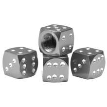 4 unids/lote de tapas de válvula de polvo de dados automáticos de estilo de coche de aleación de aluminio, tapa antipolvo para válvula de neumático de coches eléctricos y motocicletas NFWA - púrpura - Ver 7