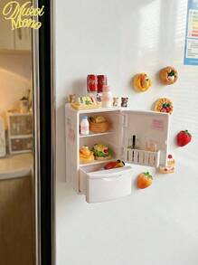 1/16pcs Refrigerator Magnets, Refrigerator Decor, Fridge Magnets, Fridge Stickers, Kitchen Refrigerator Magnets, Includes 15 Random Toys, Cute Fridge Magnets, Whiteboard Magnets, Decorative Fridge Magnets, Cute Office Kitchen Magnets, Kitchen Utensils, Kitchen Gadgets, Best Gift - Multicolor - View 2