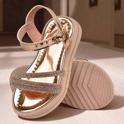 SANDALIA STRASS INFANTIL MENINA BATIZADO CASAMENTO