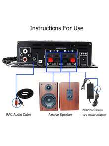 Módulo amplificador digital de 2.1 canales - Placa amplificadora de alta fidelidad con control de graves y agudos, salida de subwoofer, módulo de audio compacto adecuado para proyectos de altavoces DIY - Multicolor - Ver 11