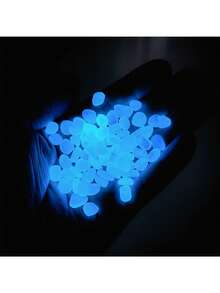 200pcs/Bag Resin Decorative Stones, For Garden Landscape Decoration, Large-Scale Landscape Beautification, Potted Plants, Parks, Aquariums - Fluorescent Stones - Mixing Colors - View 7