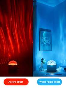 16种灯光模式，极光和海浪投影灯，带遥控器，现代卧室和家居氛围夜灯，适用于家庭、办公室、酒吧、餐厅、派对装饰 - 均碼 - 查看 8