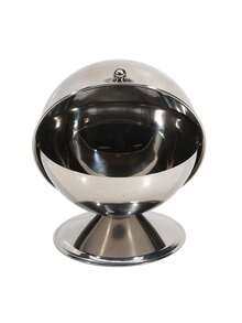 不锈钢咖啡糖罐带盖，球形厨房调味罐 - 銀色 - 查看 3