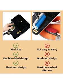 Double-Sided Portable Pet Deshedding Tool - Cat & Dog Fur Remover, Clothes & Sofa Lint Brush - / - View 10