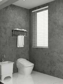 1 Rollo de 40/55/60/80cm de ancho Papel tapiz autoadhesivo impermeable de color gris cemento industrial, papel de contacto de vinilo para tienda de ropa, decoración de sala de estar, renovación de muebles - cemento - Ver 7