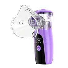 Portable Nebulizer - Handheld  Technology Mesh Inhaler For Adults And Children, Silent Operation, Compact And Portable, Easy-To-Clean System, Suitable For Chronic Obstructive Pulmonary Disease - Màu tím - Xem 2