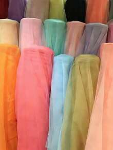 1pc Bubble Chiffon Fabric, Breathable Skin-Friendly Crinkle Texture, Suitable For DIY Spring/Summer Shirt & Dress Sewing - Multicolor - View 6
